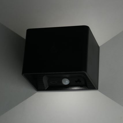 LED Regulação parede táctil iluminação com sensor MIRI LED/2,5W/3,7V 3000/4000/6400K 4000 mAh preto