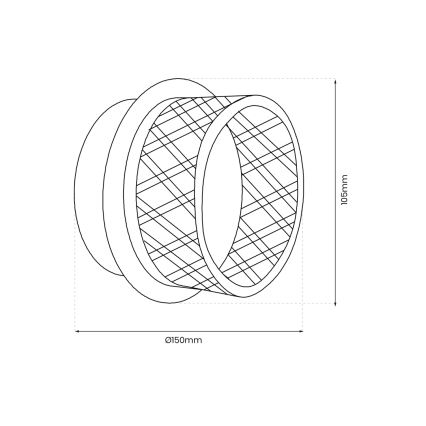 Iluminação de parede LED ELEGANCE LED/9W/230V dourado