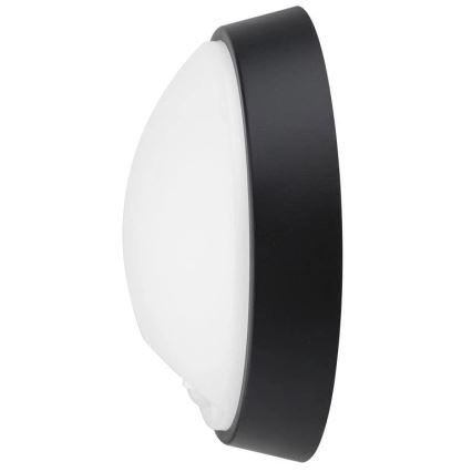 Iluminação de parede LED exterior com sensor LED/12W/230V 3000/4000/6500K IP65 preto