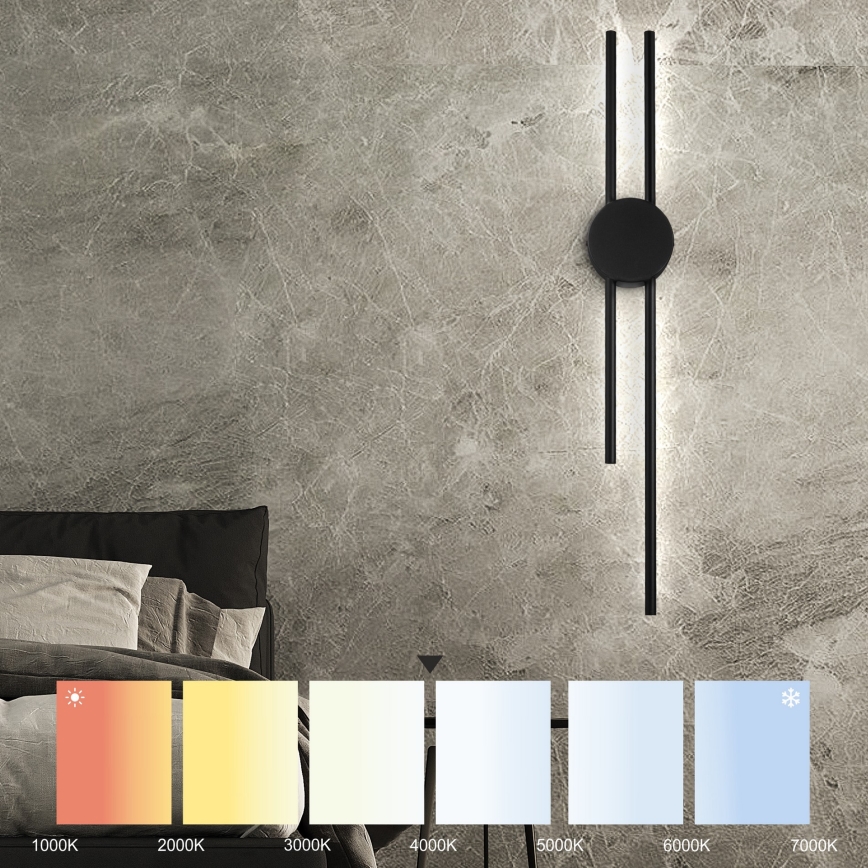 Iluminação de parede LED LANA LED/15W/230V 4000K preto