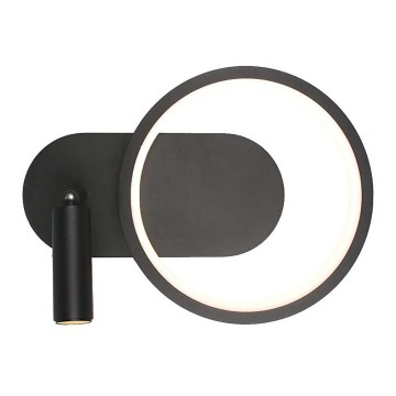 Iluminação de parede LED LED/14W/230V 3000K preto