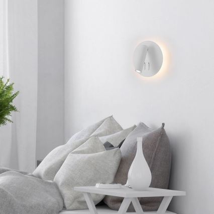 Iluminação de parede LED LED/3W/230V + LED/6W/230V 3000K branco