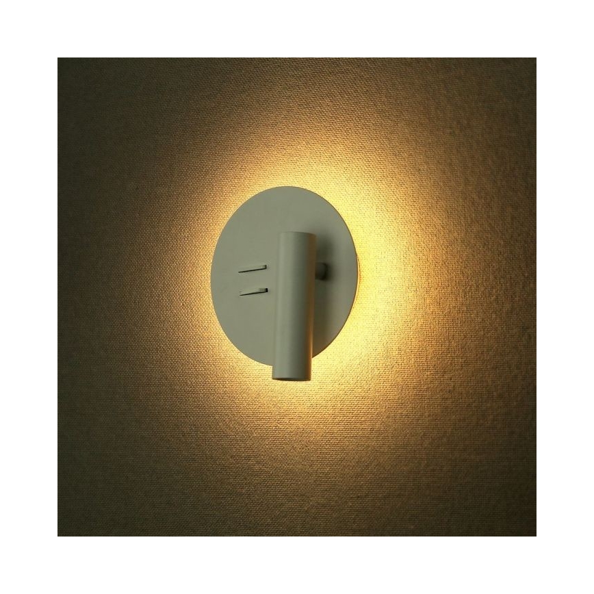 Iluminação de parede LED LED/3W/230V + LED/6W/230V 3000K branco