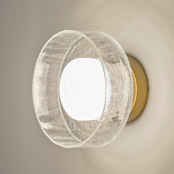 Iluminação de parede LED LED/8W/230V 3000K dourado/transparente