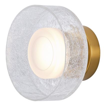 Iluminação de parede LED LED/8W/230V 3000K dourado/transparente