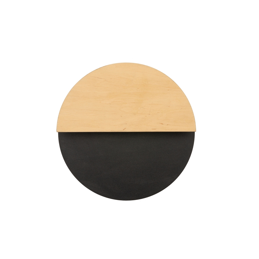 Iluminação de parede LED LUNA LED/7W/230V diâmetro 26 cm preto/bege