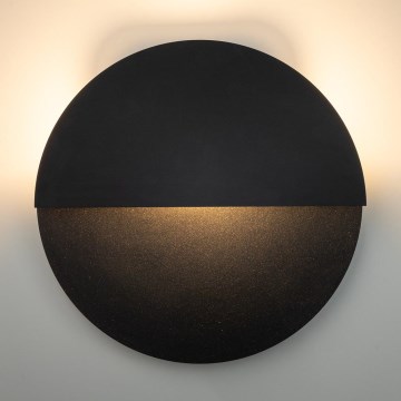 Iluminação de parede LED LUNA LED/7W/230V diâmetro 26 cm preto