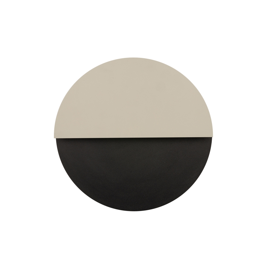 Iluminação de parede LED LUNA LED/7W/230V diâmetro 36 cm preto/bege