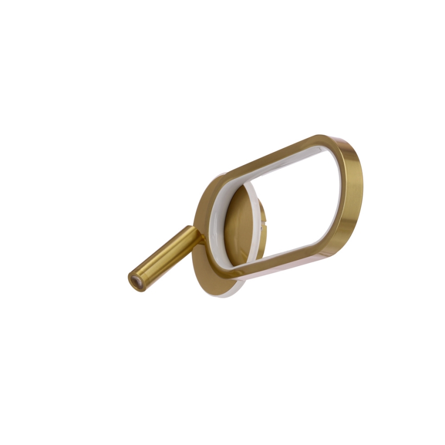 Iluminação de parede LED MONET LED/13W/230V + LED/2W 3000/4000/6000K dourado