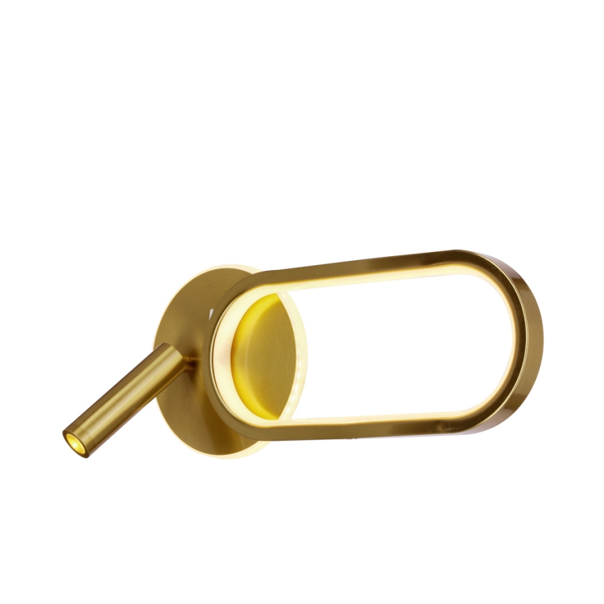 Iluminação de parede LED MONET LED/13W/230V + LED/2W 3000/4000/6000K dourado