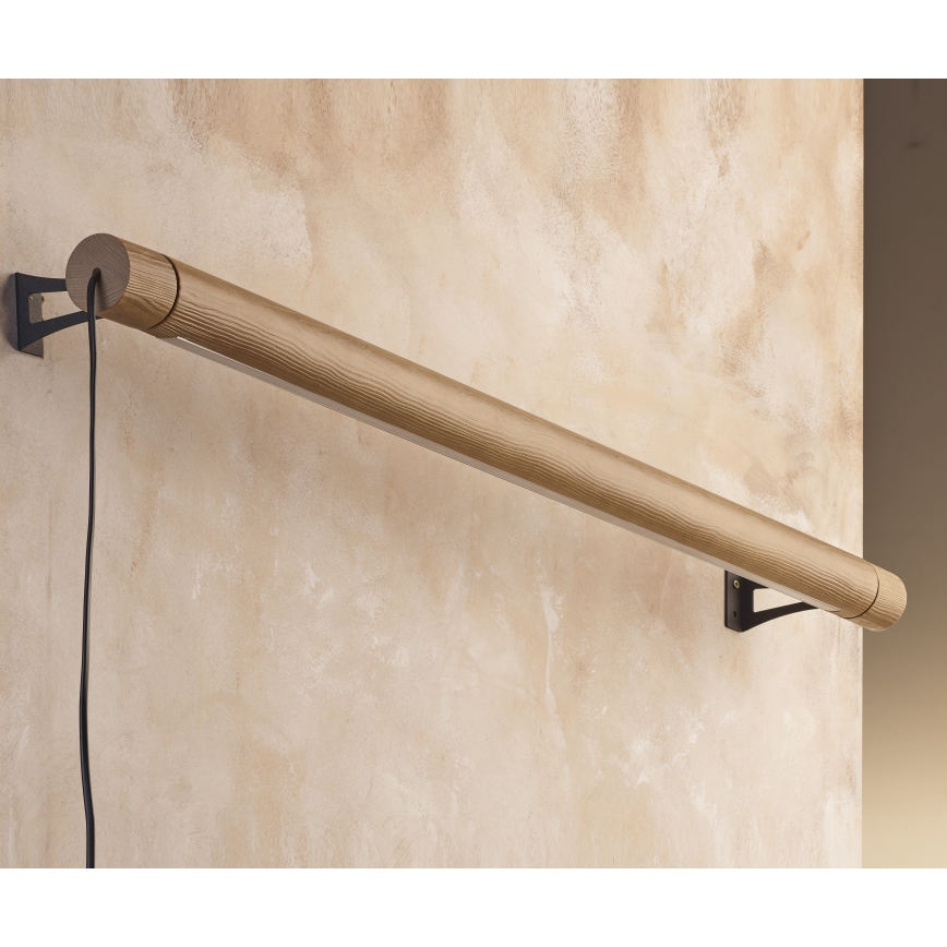 Iluminação de parede LED ROLLO LED/30W/230V madeira