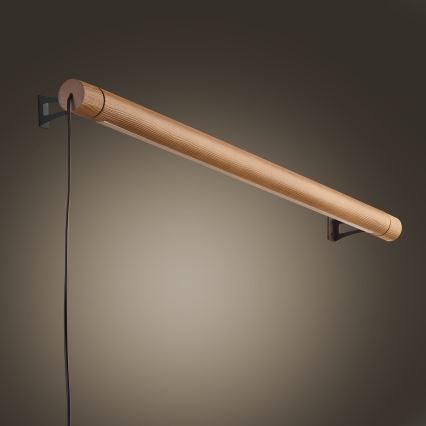 Iluminação de parede LED ROLLO LED/30W/230V madeira