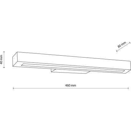 Iluminação de parede LED TEO LED/8W/230V 3000K nogueira