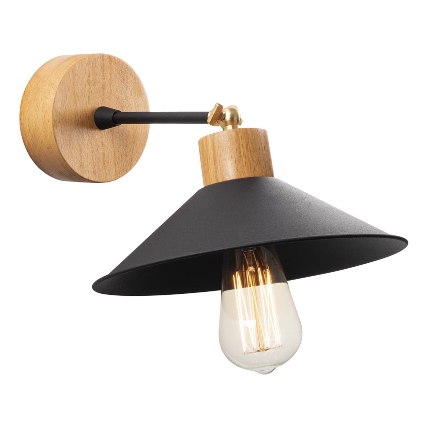 Iluminação de parede MANAVGAT 1xE27/40W/230V castanho/preto