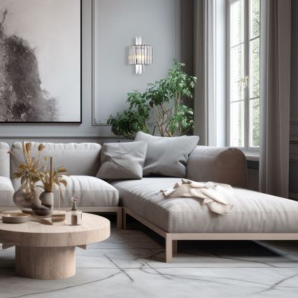 Iluminação de parede MARGOT 2xE14/40W/230V cromado mate