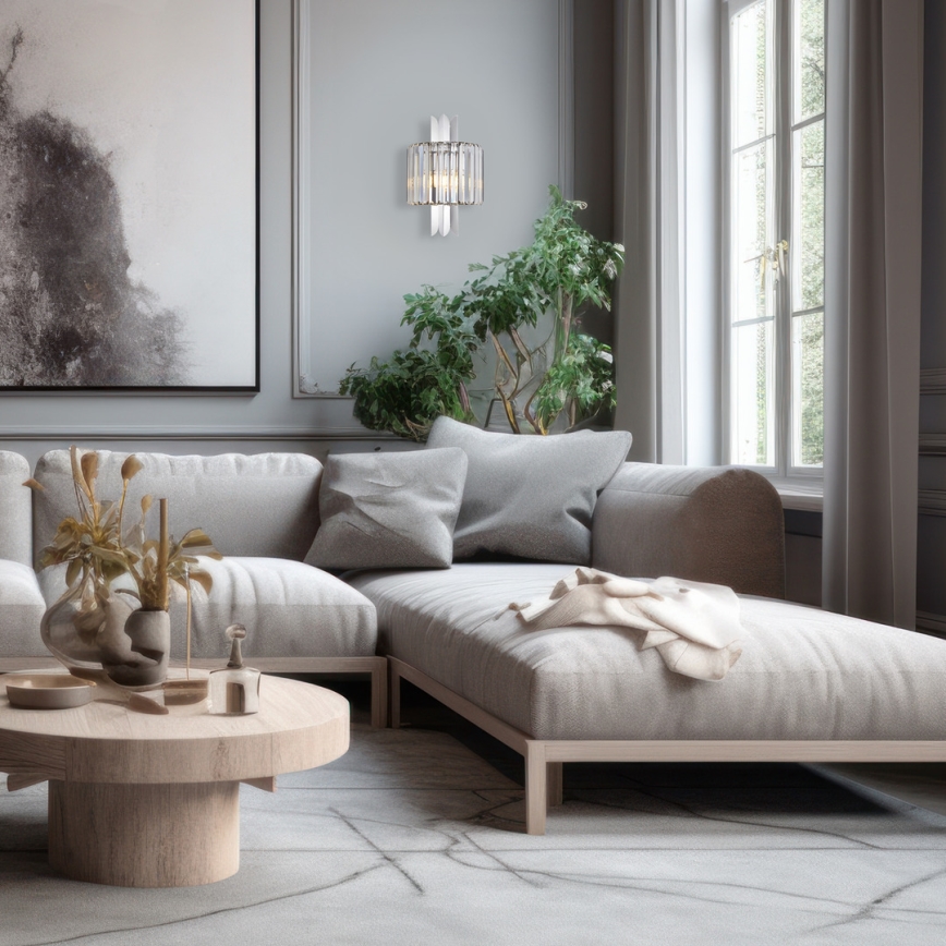 Iluminação de parede MARGOT 2xE14/40W/230V cromado mate