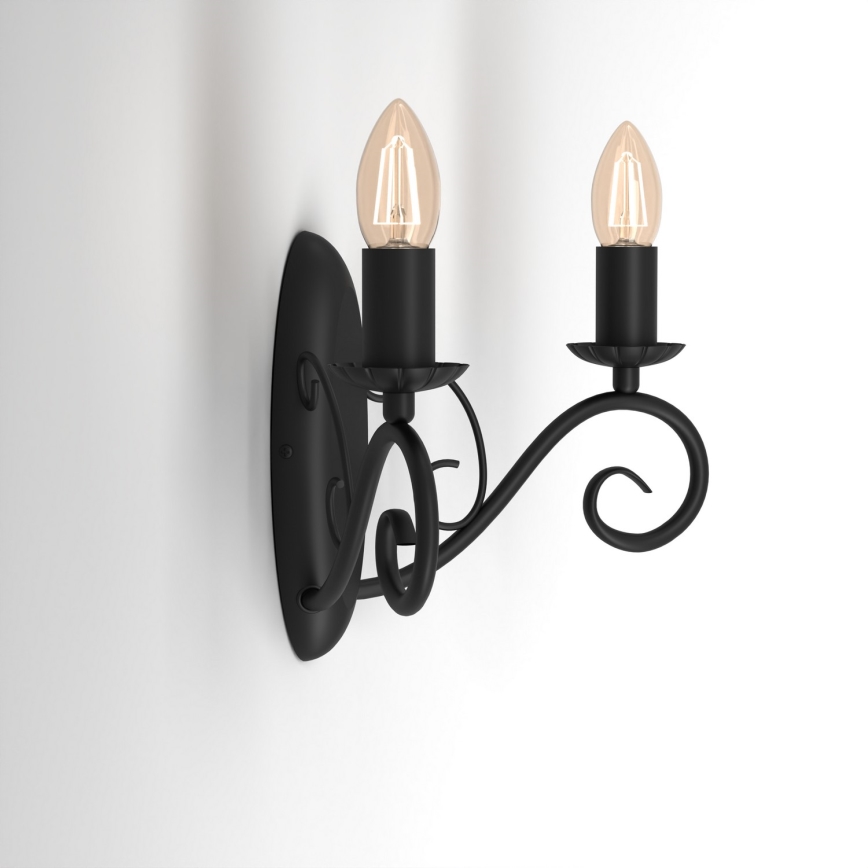 Iluminação de parede MAURO 2xE14/60W/230V