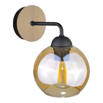 Iluminação de parede MELLE WOOD 1xE27/60W/230V