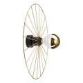 Iluminação de parede MONTANA 1xE27/15W/230V diâmetro 45 cm dourado