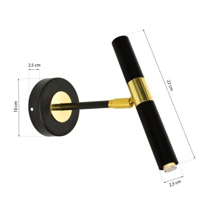 Iluminação de parede MONZA 1xG9/7W/230V