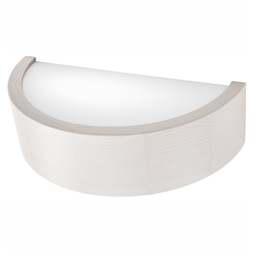 Iluminação de parede NATURAL 1xE27/60W/230V branco/pinho