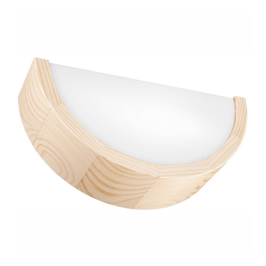 Iluminação de parede NATURAL 1xE27/60W/230V pinho