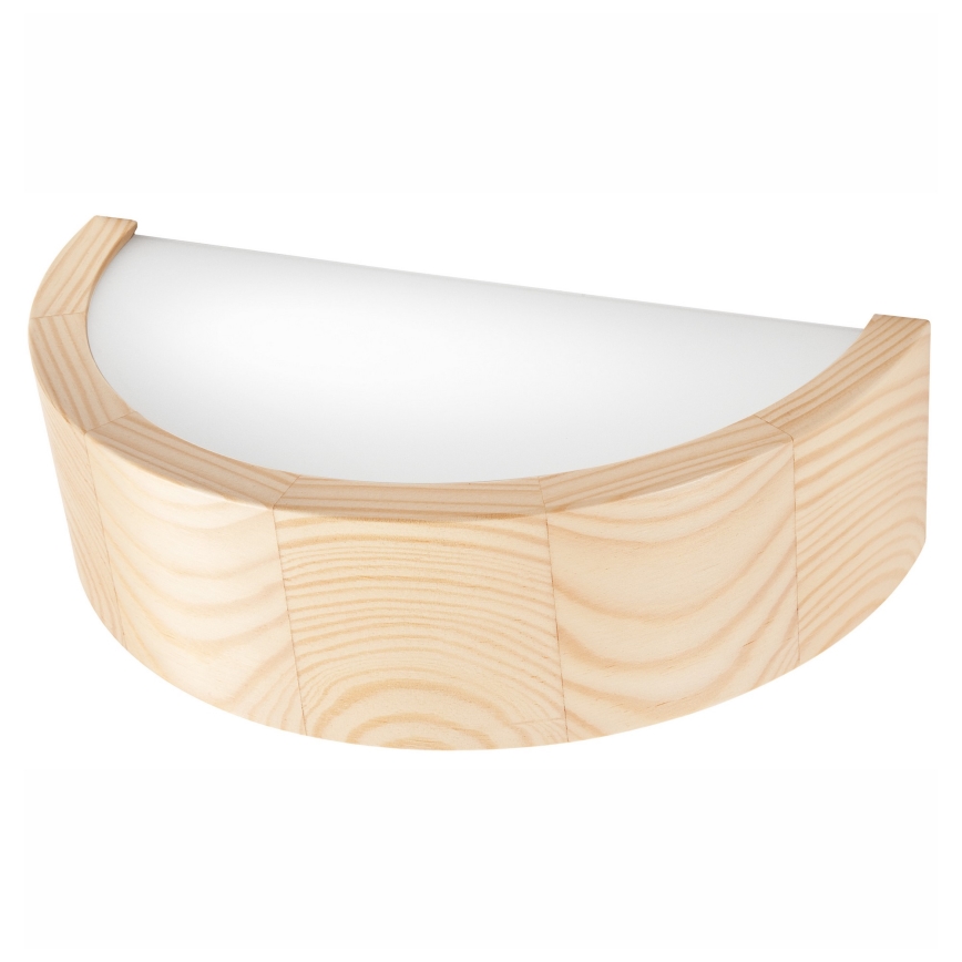 Iluminação de parede NATURAL 1xE27/60W/230V pinho