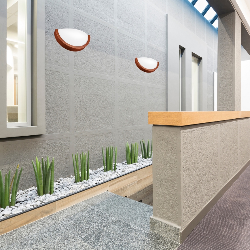 Iluminação de parede NATURAL SLIM 1xE27/60W/230V pinho/castanho