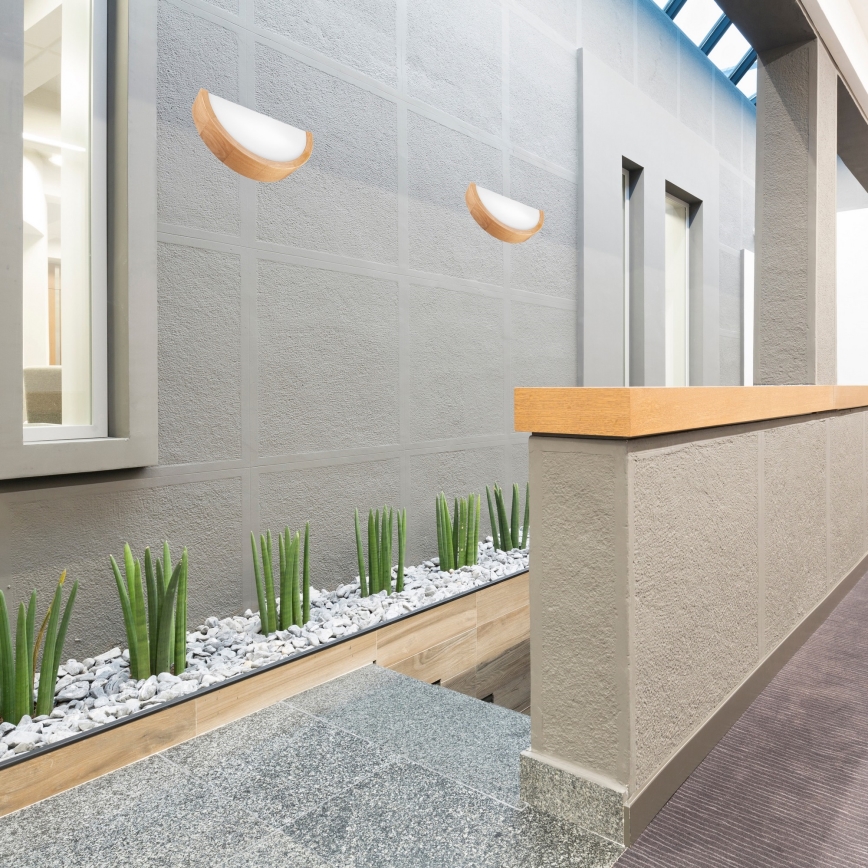 Iluminação de parede OAK 1xE27/60W/230V carvalho