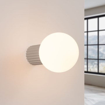 Iluminação de parede para casa de banho HALO 1xG9/8W/230V diâmetro 12 cm IP44 bege