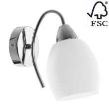 Iluminação de parede PISA 1xE27/60W/230V - certificado por FSC