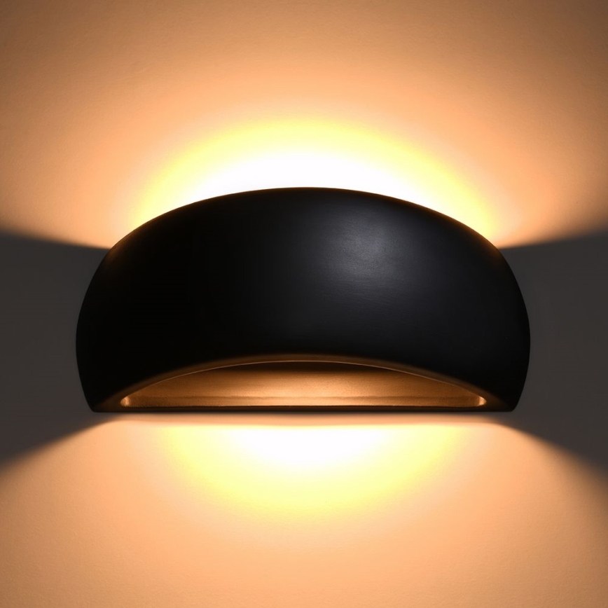 Iluminação de parede PONTIUS 1xG9/60W/230V preta
