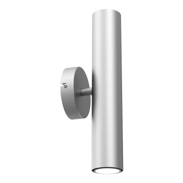 Iluminação de parede RAITO 2xGU10/8W/230V prateado