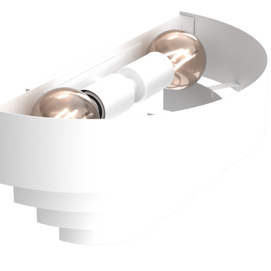 Iluminação de parede RINGS 2xE27/15W/230V branco