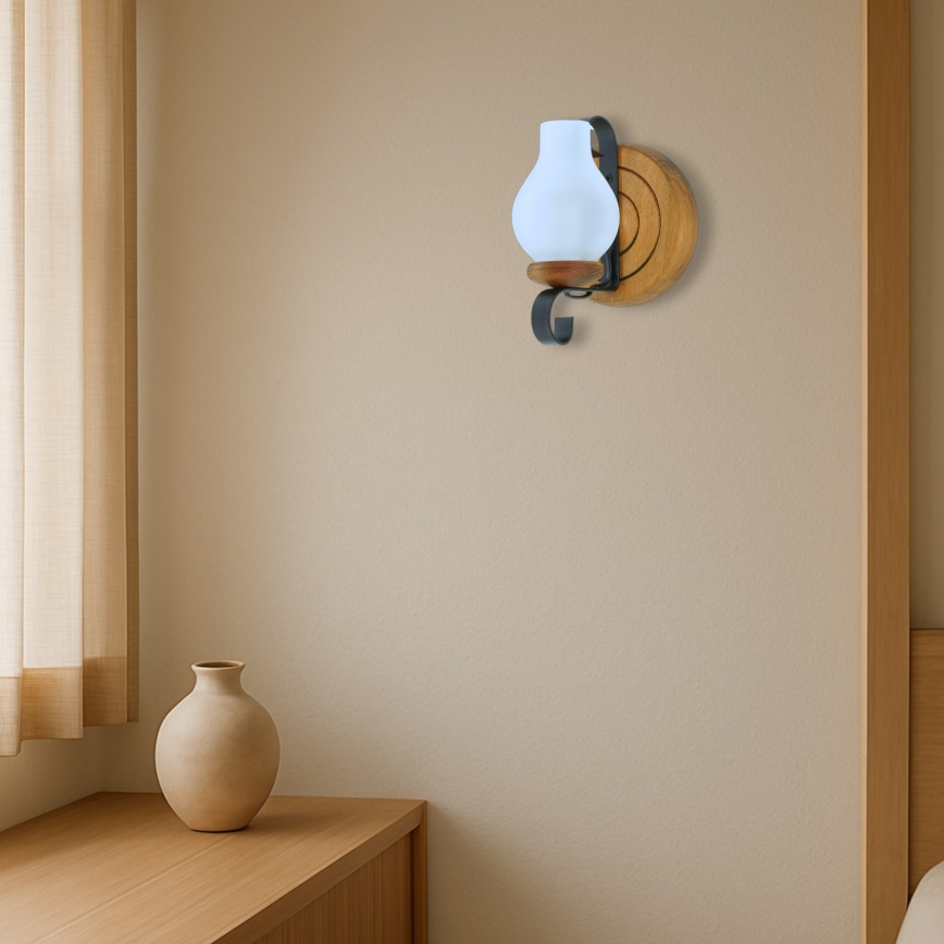 Iluminação de parede ROATA 1xE14/40W/230V faia