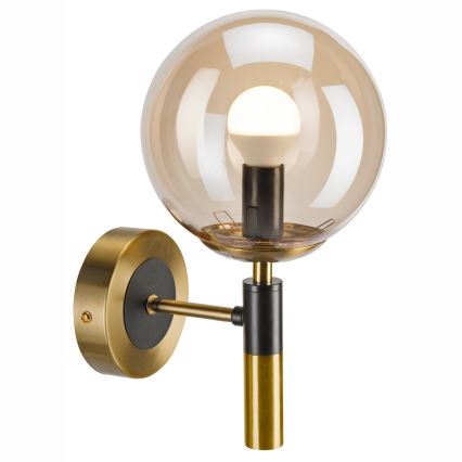 Iluminação de parede ROLLO 1xE14/5W/230V dourado/fumado bege