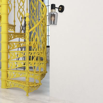 Iluminação de parede ROMA BLACK 1xE27/60W/230V