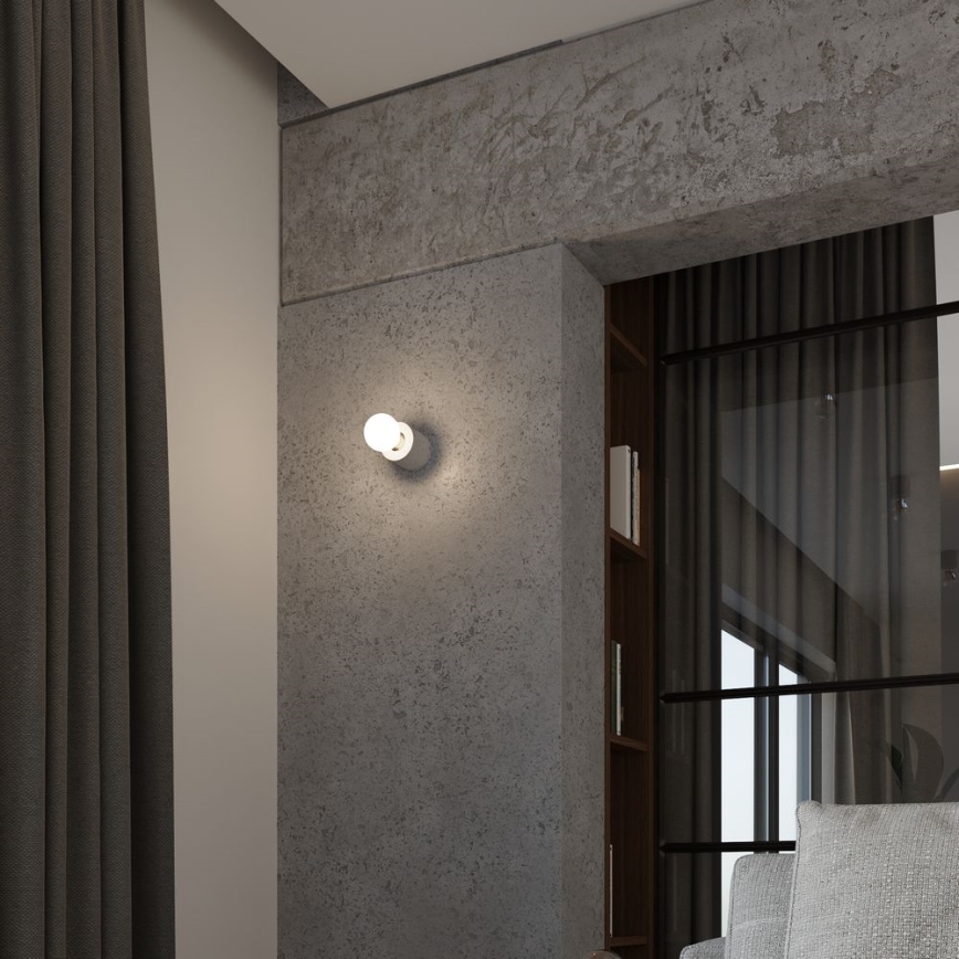 Iluminação de parede SALGADO 1xE27/15W/230V betão