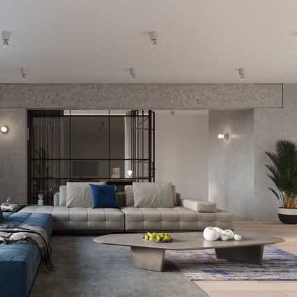 Iluminação de parede SALGADO 1xE27/60W/230V betão