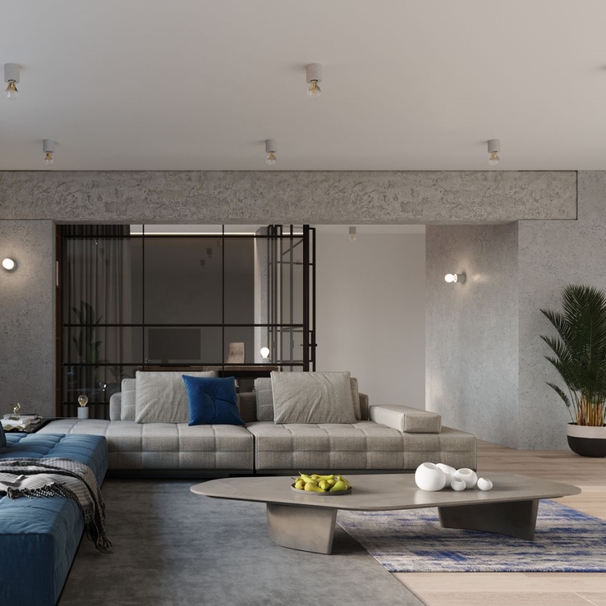 Iluminação de parede SALGADO 1xE27/60W/230V betão