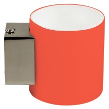 Iluminação de parede SIMONET 1xG9/40W/230V laranja