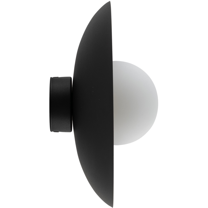 Iluminação de parede SLATE 1xG9/8W/230V diâmetro 28 cm preto