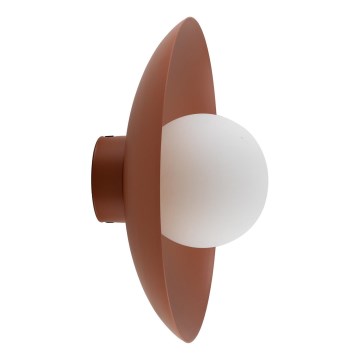 Iluminação de parede SLATE 1xG9/8W/230V diâmetro 28 cm tijolo