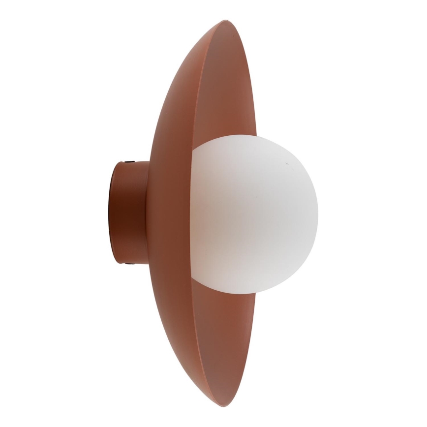 Iluminação de parede SLATE 1xG9/8W/230V diâmetro 28 cm tijolo