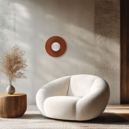 Iluminação de parede SLATE 1xG9/8W/230V diâmetro 28 cm tijolo