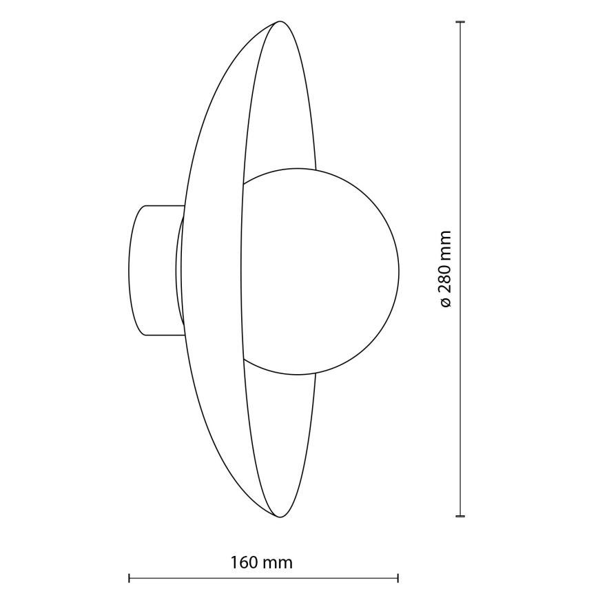 Iluminação de parede SLATE 1xG9/8W/230V diâmetro 28 cm tijolo