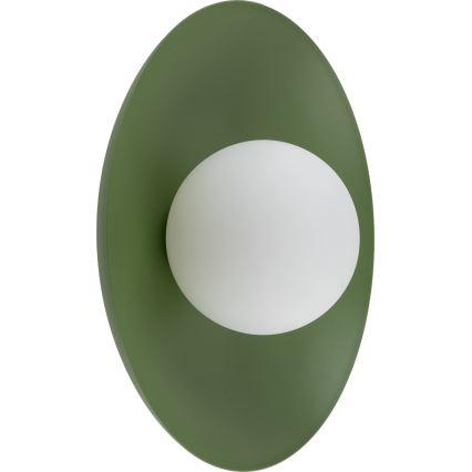 Iluminação de parede SLATE 1xG9/8W/230V diâmetro 28 cm verde