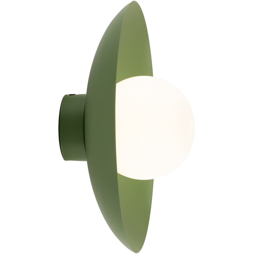 Iluminação de parede SLATE 1xG9/8W/230V diâmetro 28 cm verde