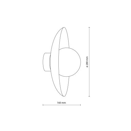 Iluminação de parede SLATE 1xG9/8W/230V diâmetro 28 cm verde