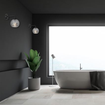 Iluminação de parede SOFIA 1xE27/60W/230V preta